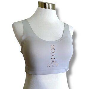 Victorias Secret 34C Sports Bra Gray Wireless Angel Max High Impact Racerback